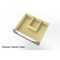 Castello Usa Amazon 72" Wall Mounted Gray Vanity With White Top And Brushed Nickel Handles CB-MC-72G-BN-2056-WH - alternate 5